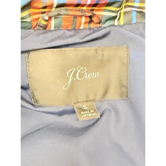 J. Crew Zip Up Stewart Plaid Excursion Puffer Vest - Picture 4 of 11